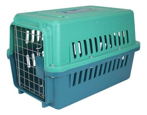 Transportadora Para Mascotas Chica 48x32x30cm Fancy Pets Color Aqua Aqua