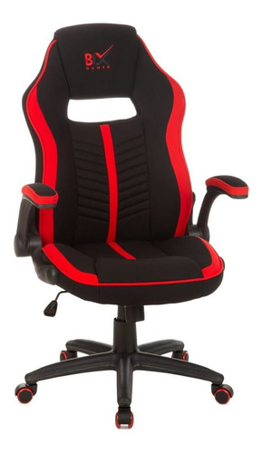 Cadeira Gamer Estofada Regulagem Altura Anima Vermelho/preto