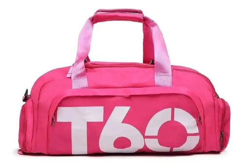 Mochila Mala T60 Academia Ou Viagem Resistente A Água Rosa Desenho Do Tecido Liso