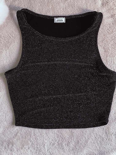 Top Con Brillos Pimkie / Talle Unico