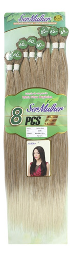 Cabelo Fibra Organica Liso Fabulosa Ser Mulher 320 Gramas Cor T27 613 Mel Com Loiro