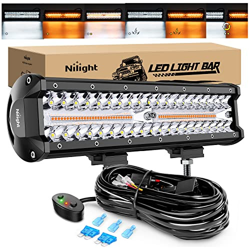 Barra De Luz Led De 12 Pulgadas, 300w, Spot/flood/ámba...