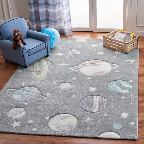Safavieh Carousel Kids Collection Accent Rug - 4' X 6', Gris