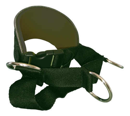 2 Tobilleras Glúteos Triple Agarre Verde Militar Genetic