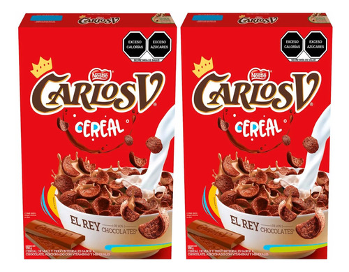 2 Cereal Nestlé Carlos V Sabor A Chocolate 590g
