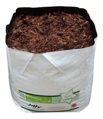 Imagen 1 de 10 de Jiffy Fibra De Coco Rinde 8 Litros Growblock Compacto