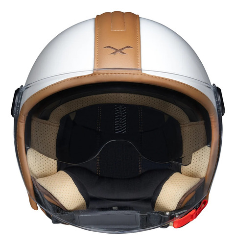 Capacete Aberto Nexx Y.10 Y10 Midtown Branco/caramelo @#