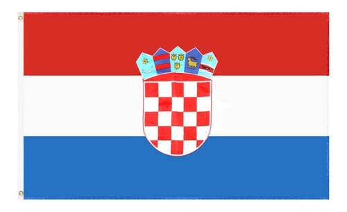 Bandera De Croacia De Poliéster Medida De 90 X 150 Cm