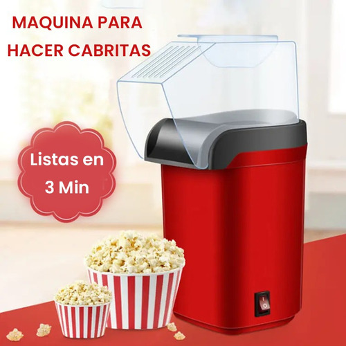 Maquina Cabrita Popcorn 1200 W En 3 Minutos Automatica