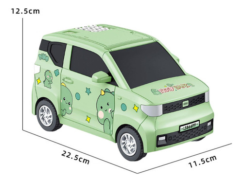 Mealheiro Em Forma De Carro Com Brinquedos Educativos Verde