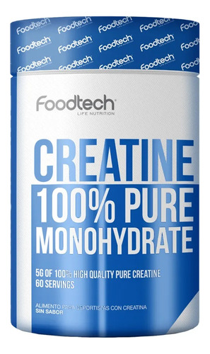 Creatina 100% Pura Monohidratada 60 Svs - Foodtech Polvo