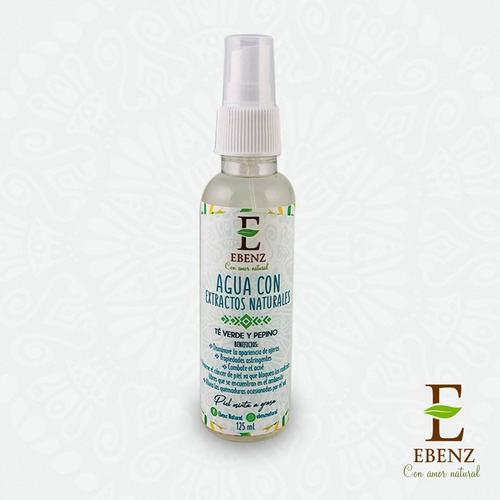 Imagen 1 de 3 de Agua Con Extractos Naturales De Té Verde Pepino 125 Ml