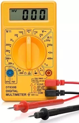 Multímetro Digital Tester Multifuncional Voltimetro Display
