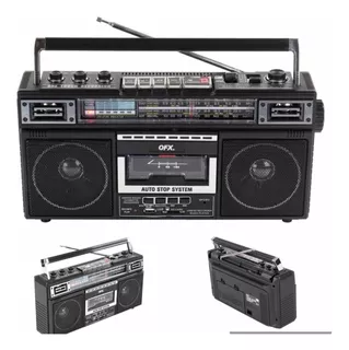 Grabadora Radio Am Fm Cassette Mp3 Usb Bluetooht Qfx J-220bt