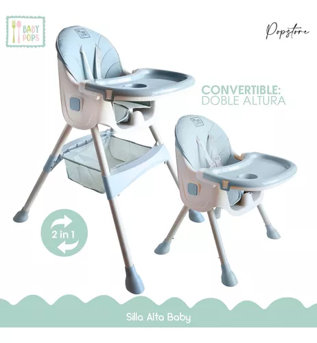 Silla Comer Bebe Booster Alta Portatil Rooby Color Celeste - ICBC Mall