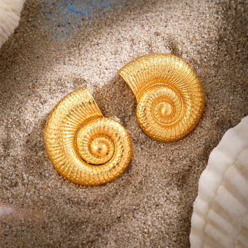 Pendientes Tipo Piercing Estilo Punk Big Conch Para Mujer, V