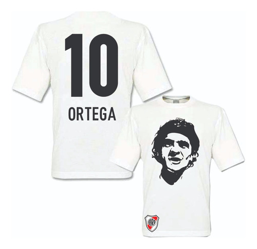 Remera Algodón River Plate Idolos Ortega Alonso Francescoli