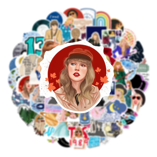 Stickers Pegatinas Calcomanías De Taylor Swift 50pzs Al Azar