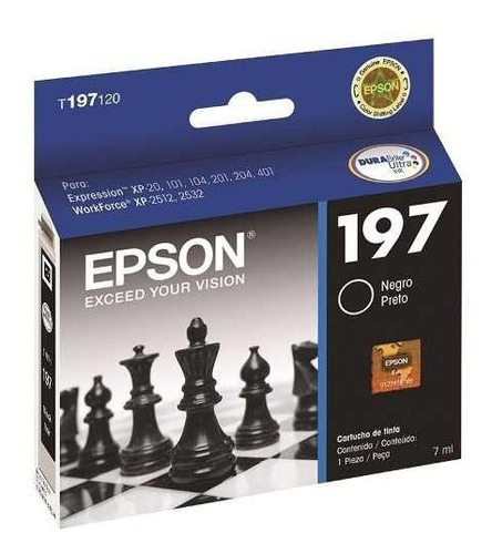 Cartucho Epson T197 Negro Original T197120