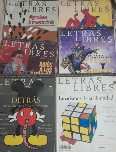Lote 6 Ejemplares Revista Letras Libres    /ñ