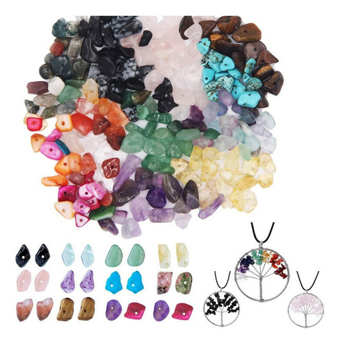 Kit De Perlas De Piedras Preciosas Irregulares, Para Collar,