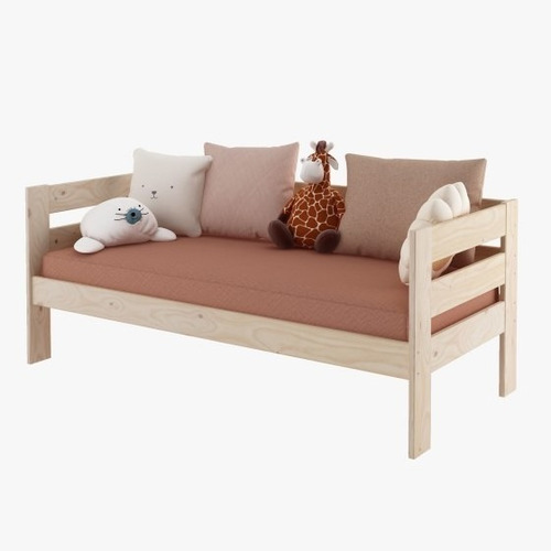 Imagen 3 de 4 de Cama Sofa Infantil Madera Natural 100% Maciza Ref: Lore