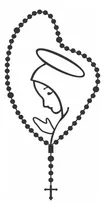 Comprar Calco Sticker Virgen De Rosario Auto Motos Termos Compu