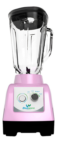 Licuadora Blueware Bw6-75-gl-p 2l Vaso Vidrio 750w Rosa