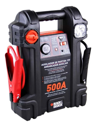 Auxiliar Partida 500a 12v Luz Emergência Js500s Black Decker