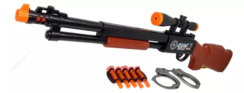 Pistola Rifle Brinquedo Espingarda Lança Dardo Nerf Arminha