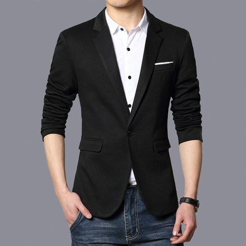 F Trajes De Hombre Blazer Casual De Un Solo Pecho For Hombre