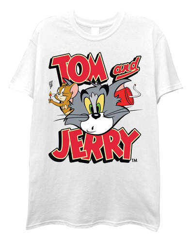 Polera De Batalla De Tom & Jerry Para Hombre - Polera Cl