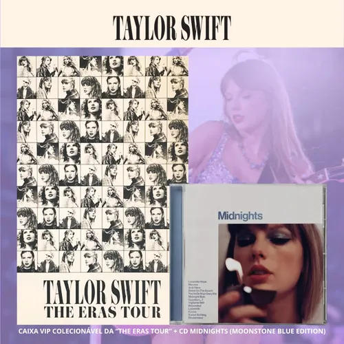 Taylor Swift - Caixa Vip The Eras Tour + Cd Midnights Taylor Swift - Caixa Vip The Eras Tour + Cd Midnights