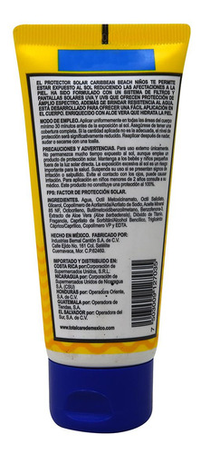 Bloqueador Solar (c.beach) Niños Fps 50+ Crema Tubo C/ 60 G.