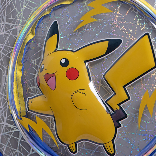 Mochila Pokemon Pikachu Original Ruz Primaria Con Ruedas Azul Liso