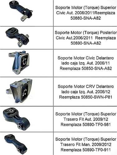 Soporte Motor Posterior Honda New Civic Automatico 06/11