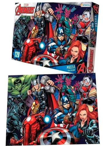 Puzzle Rompecabeza 120 Piezas Avengers Tapimovil Vav03441