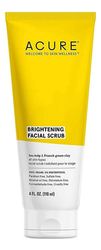Acure Exfoliante Facial Iluminador, 4 Onzas LĂquidas, Todo T