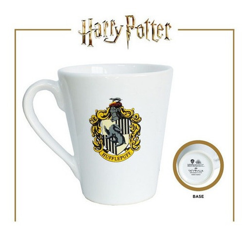 Imagen 1 de 2 de Taza Cónica Con Escudo Hufflepuff - Harry Potter