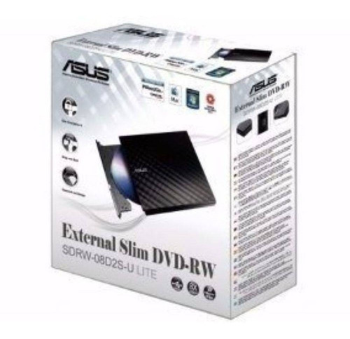 Drive Externo Slim Usb Gravador Leitor Cd E Dvd Na Caixa D2