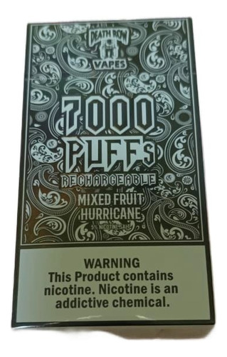 Vape Miel Death Row 7000 Puffs Sabores Surtidos 10 Pz