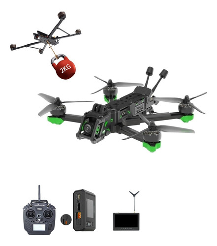 Dron Portador De Carga Útil 4kg Helicóptero Rc Fpv 7inch