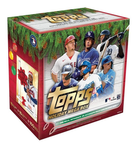 Topps Baseball Trading Cards Holiday Mega Box - 100 Cards/b.