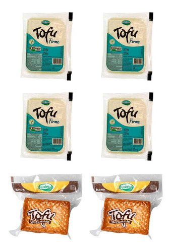 Imagem 1 de 1 de Kit Com 8 Tofu Firme Orgânico E 4 Tofu Defumado Orgânico