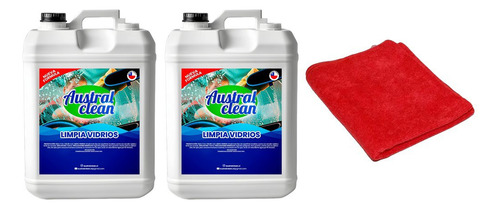 2x Limpia Vidrios Multiusos Bidón 5l + Paño Microfibra