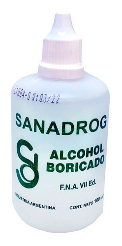 Alcohol Boricado Sanadrog X 100 Ml