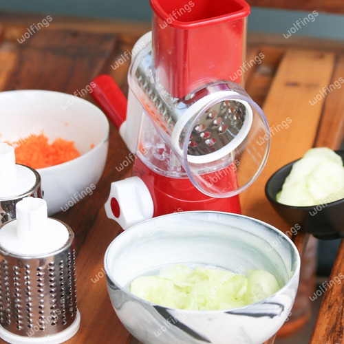 Imagen 2 de 10 de Cortador Rallador Manual Verduras Vegetales Queso Frutas