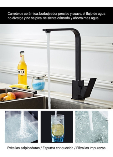 Grifo Mezclador Cocina Llave Monomando Para Fregadero G1/2