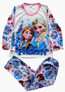 Frozen Pijamas de Manga Larga para niños El Reino del Hielo Frozen 