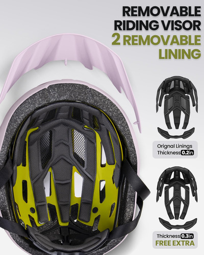 Casco De Ciclismo Outdoormaster Gem Profesional Talle M Lila